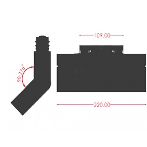 چراغ مگنتی لنزدار کتابی 18 وات