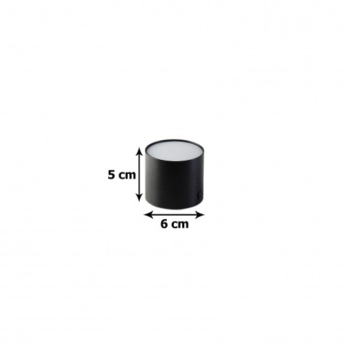  سیلندری SMD بکلایت  7 وات قطر 6 ارتفاع 5 بدنه مشکی
