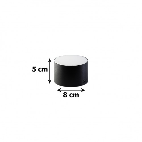  سیلندری SMD بکلایت  15 وات قطر 8 ارتفاع 5 بدنه مشکی