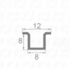 نورخطی کابینت لبه دار عمق 8 میلیمتر